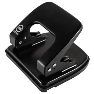 Perfurador De Metal 2 Furos 20 Folhas Jocar Office - Preto
