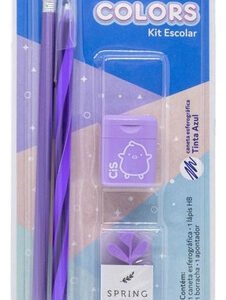 Kit Escolar Cis Colors 4 Peças - Lilás