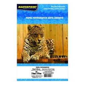 Papel Fotográfico Masterprint Adesivo 80g A4 - 20 Folhas - 20 folhas