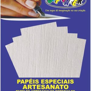 Papel Linho A4 Branco 180g Off Paper 50 Folhas - Branco
