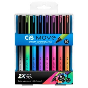 Caneta Esferográfica Move 0.7mm - Cis - Move 8 cores