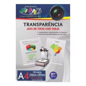 Transparência A4 Off Paper Com Tarja 150 Micra 10 Folhas - 10 folhas