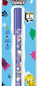Caneta Apagável Gel 0.7mm Looney Tunes Cor À Escolher - Azul