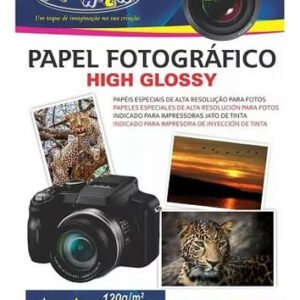 Papel Fotográfico A4 120g High Glossy 50 Folhas Off Paper