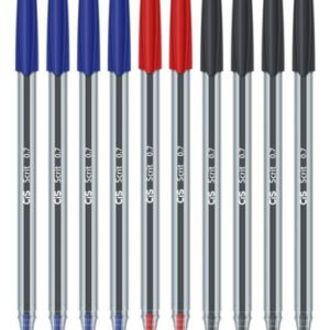 Kit 10 Canetas Esferográfica Scrit Ponta Agulha 0.7mm Cis