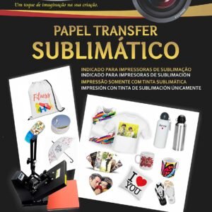Papel Transfer Sublimático A4 100g Off Paper 100 Folhas - Branco
