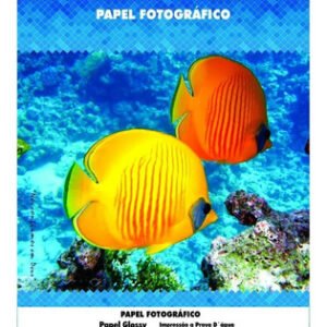 Papel Dupla Face Glossy 120g A4 Branco Masterprint 50 Folhas - Branco