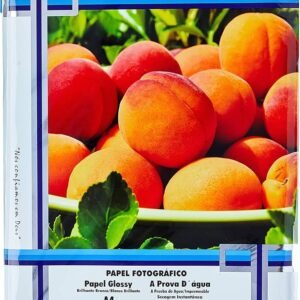 Papel Fotografico Inkjet A4 Glossy Dupla Face 180g Cor Branc - Dupla Face 180g, 100 folhas