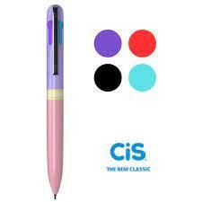 Canetas 4 Cores Cis Candy 07 Mm Coloridas - Roxo e Rosa