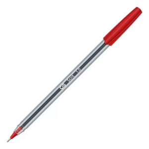 Kit 3 Canetas Esferográfica Scrit Ponta Agulha 0.7mm Cis - vermelho
