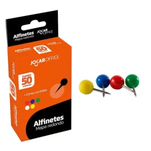 50 Alfinetes Coloridos Mapa Quadro Cortiça Cabeça Redonda