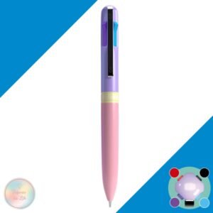 Canetas 4 Cores Cis Candy 07 Mm Coloridas - Roxo e Rosa