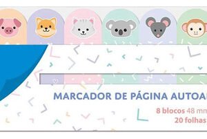 Marcador De Páginas Adesivo Post-it 20fls Bichos Cis Stick