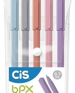 Caneta Esferográfica 0,7mm Bpx C/ 5 Cores Cis