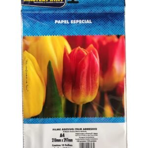 Papel Adesivo Vinil A4 Branco 135g C/10fls Masterprint