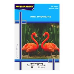 Papel Fotográfico Glossy Brilhante Branco A4 230gramas