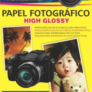 Papel Fotográfico Brilhante High Glossy 180g A4 C/ 20 Folhas