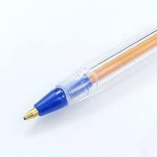 Kit 10 Canetas InjexPen 0.8 Azul Escrita Fina