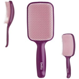 Escova De Cabelo Flex Raquete Desembaraçante Mágica - Roxa