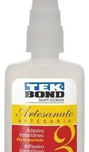 Cola Tekbond Super Cola Instantânea Linha Artesanato Nº3 Tek Bond 50 Gramas - Viscosidade Baixa - Multiuso Secagem Rápid