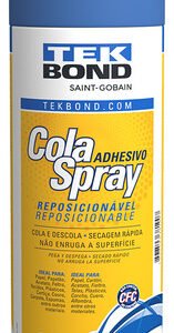 Lata Adesiva De Spray De Cola Reposicionável Tekbond 340 G 5 - Branco