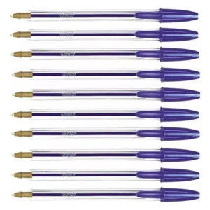 Kit 10 Canetas Esferográfica Cristal 1.0 Média Bic