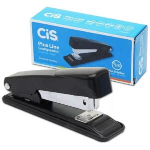 Grampeador De Metal Plus Line 26/6 Até 20 Folhas Cis - Preto