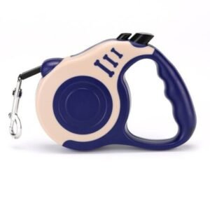 Guia retrátil automática para cães e gatos SJ-188. - Azul marinho, 3 Metros