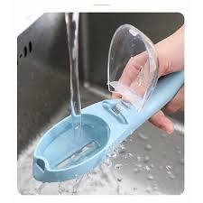 Removedor de escama de peixe manual com reservadorio - Azul