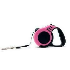 Guia retrátil automática para cães e gatos SW4911 - Rosa