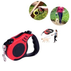 Guia retrátil automática para cães e gatos SW4911 - Vermelho