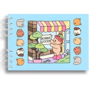 Livro de Colorir 50 Folhas 180G Caderno de Desenho Coloring Book - Bobbie Azul
