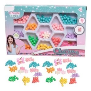 Kit Miçangas Coloridas Infantil Pulseira Colar.