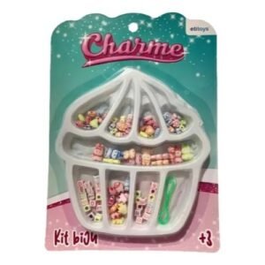 Kit Miçangas Coloridas Infantil Pulseira Colar. - 60 Peças