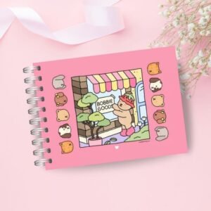 Livro de Colorir 50 Folhas 180G Caderno de Desenho Coloring Book - Bobbie Rosa