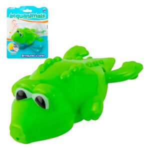 Jacaré Crocodilo Nadador Movido A Corda Brinquedo Baby Agua - Verde