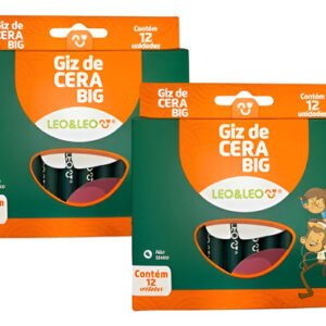Giz De Cera Big 12 Cores - Leo&leo Colorido