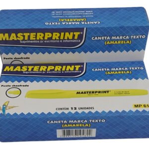 Marca Texto Neon Masterprint Caixa Com 12 Un.