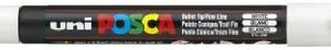 Caneta Posca Artística Fine Line Pc-3m 1,3mm Uniball Branco - Branco