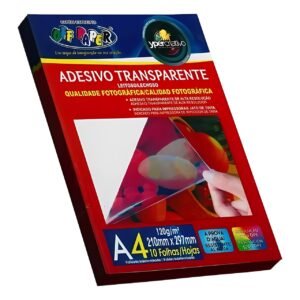 Adesivo Transparente Leitoso A4 120g