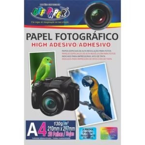 Papel Fotográfico A4 50 Folhas Adesivo 130g