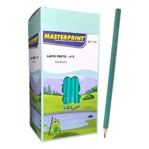 Lápis Preto Masterprint Hb N2 Sextavado