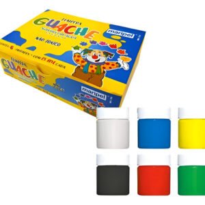 Tinta Guache 15ml Maripel - Estojo Com 6 Cores Colorido