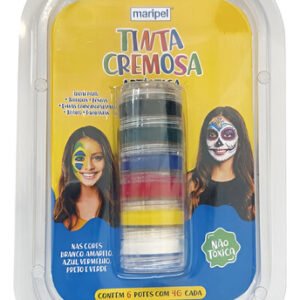 Pintura Facial Cremosa Maripel Com 6 Cores