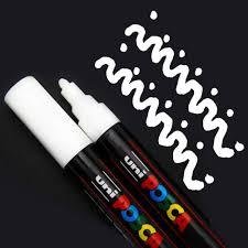 Caneta Posca Artística Fine Line Pc-3m 1,3mm Uniball Branco - 5M Branco