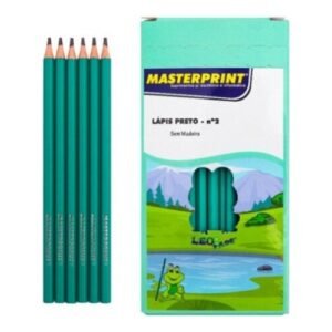 Lápis Preto Masterprint Hb N2 Sextavado - 72