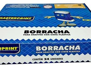 Caixa Borracha Escolar Com Capa  C/ 24 Un - Branco