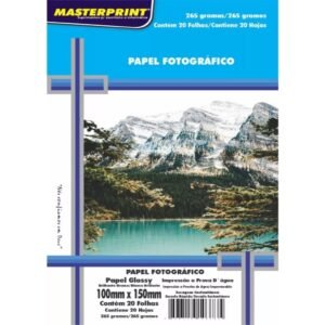 Papel Foto 265g Inkjet 10x15 A6 Glossy - 20 folhas